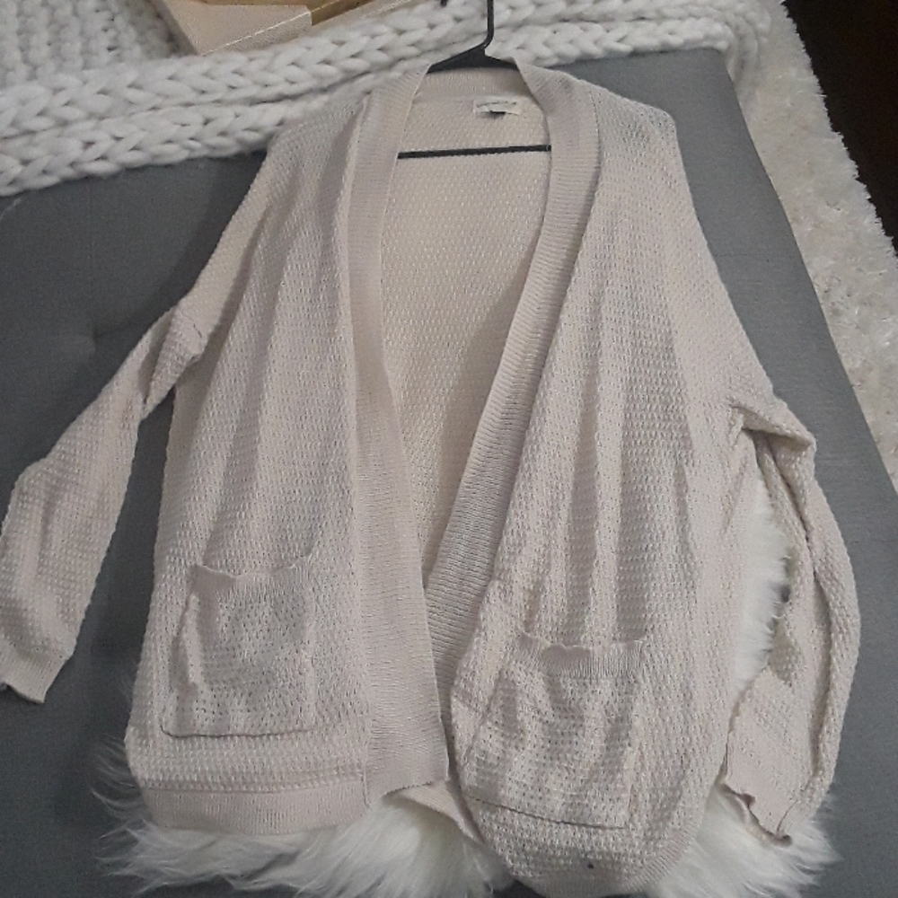 Open front cardigan with pockets